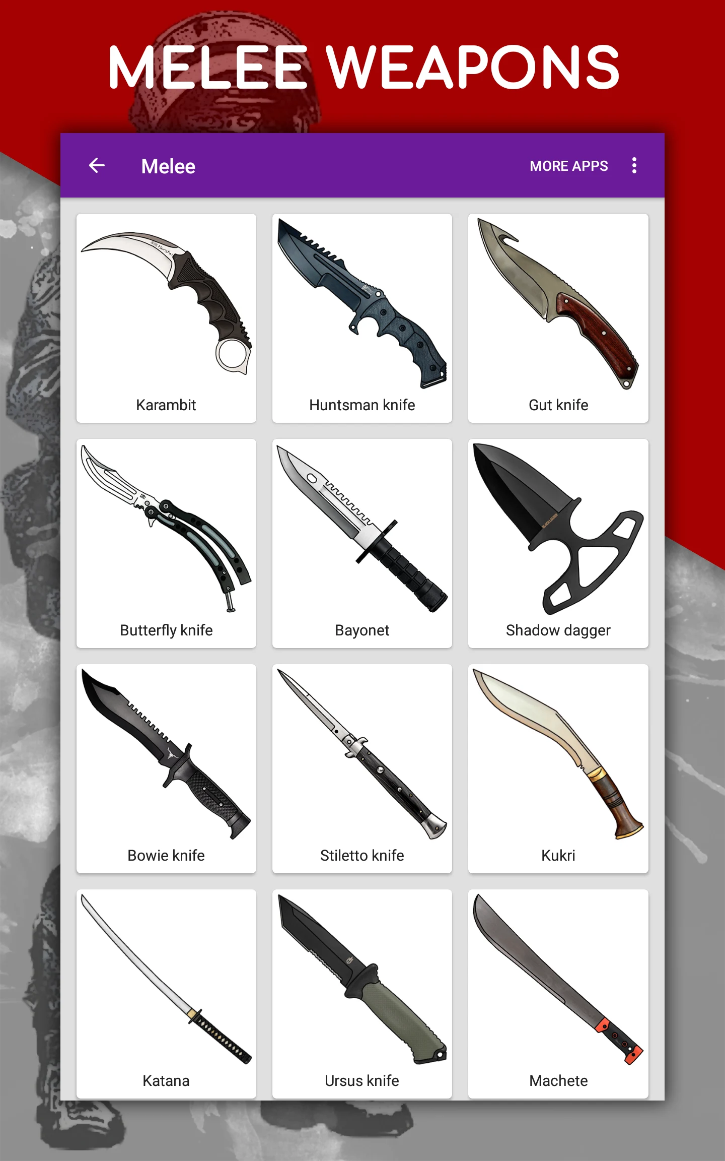 How to draw weapons by steps screenshot