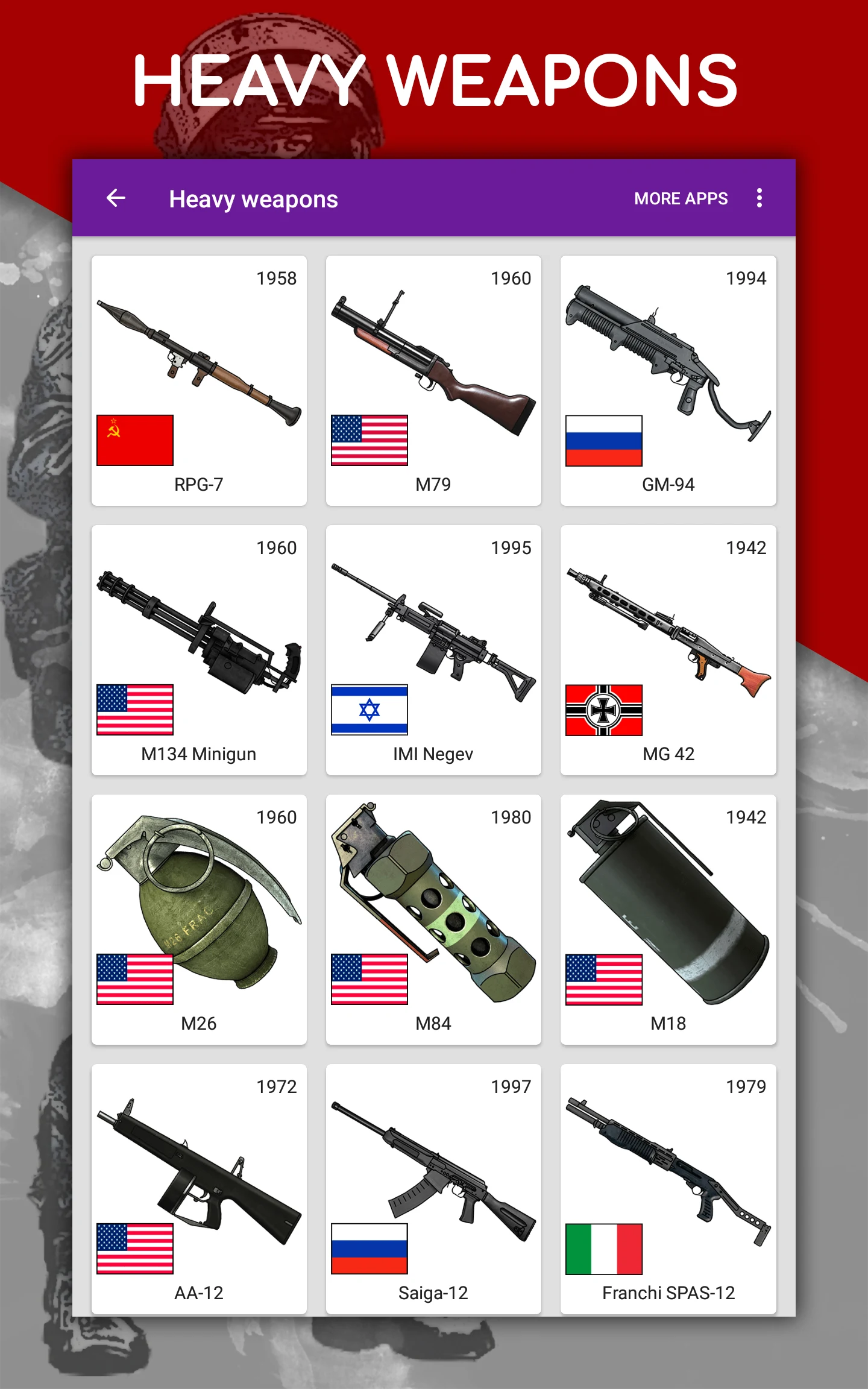 How to draw weapons by steps screenshot