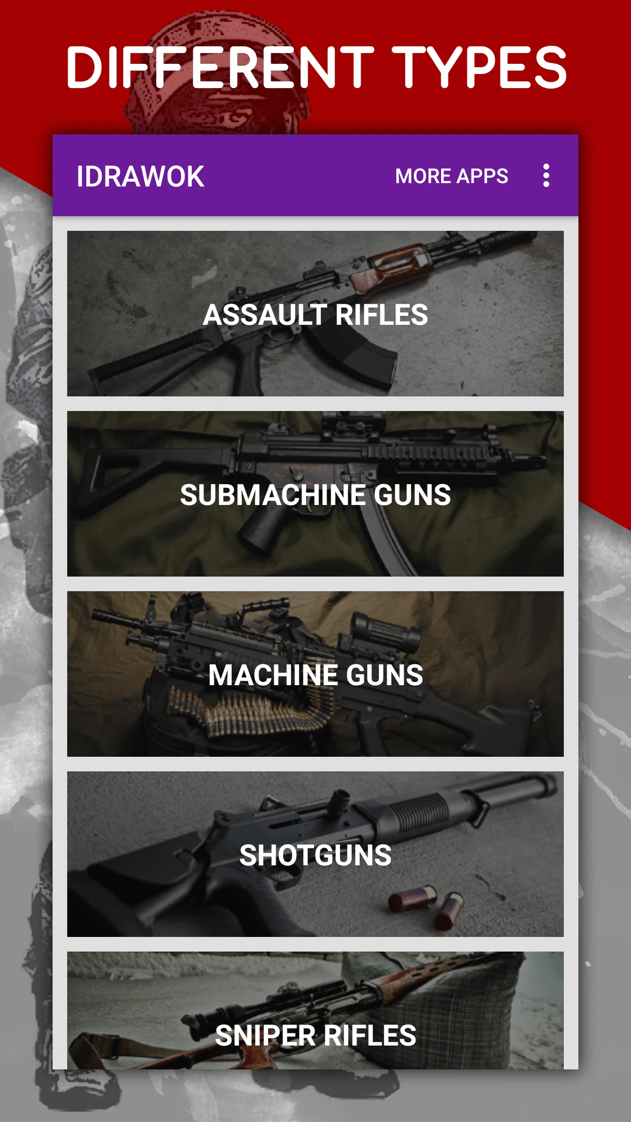 How to draw weapons by steps screenshot
